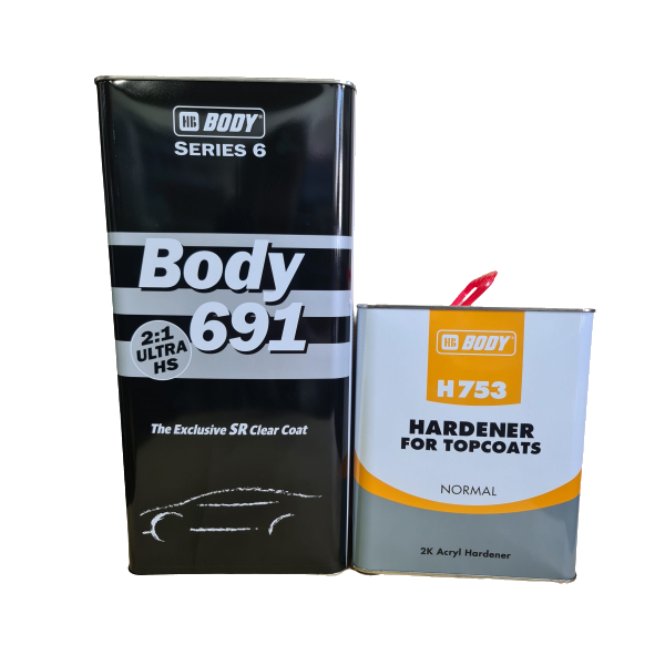 Mostrar detalles de Kit Barniz Acrilico 691 UHS SR 2:1 5 LT + Catalizador H-753 Standar 2,5 LT Body BODY_691_5_H753_2_5
